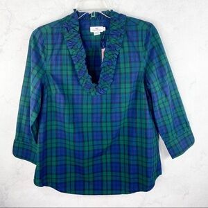 [Vineyard Vines] Plaid Ruffle Top